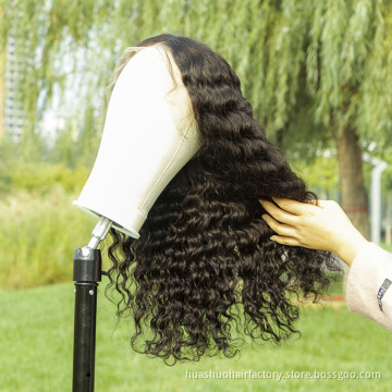 Wholesale hair manufacture Deep Wave lace front wig 100% remy wigs,human hair lace front 8-30inch Brazilian wigs for women